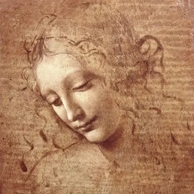 Head of a Woman (Hoofd van een vrouw) Leonardo da Vinci
